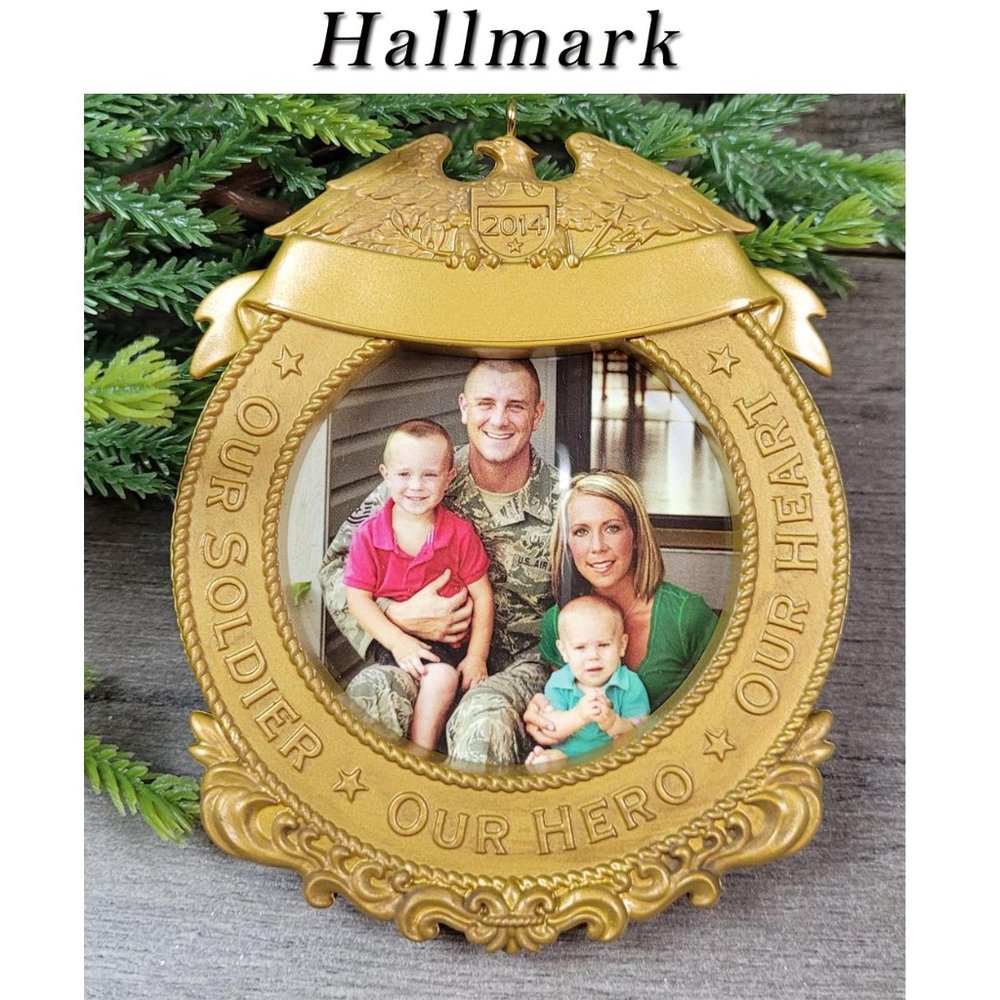Hallmark Keepsake Our Hero Photo Frame Christmas Ornament NIB🎄